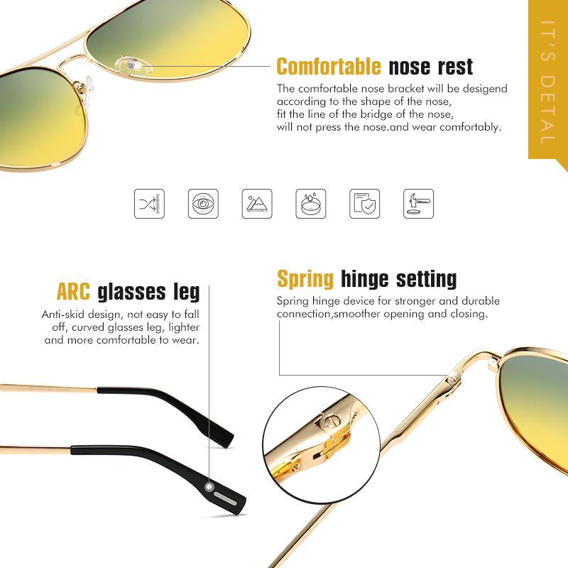 광변색 선글라스 남성 편광 항공 주야간 시력 보호 안경 - Sunglasses Aviator Polarized 리뷰 및 가격